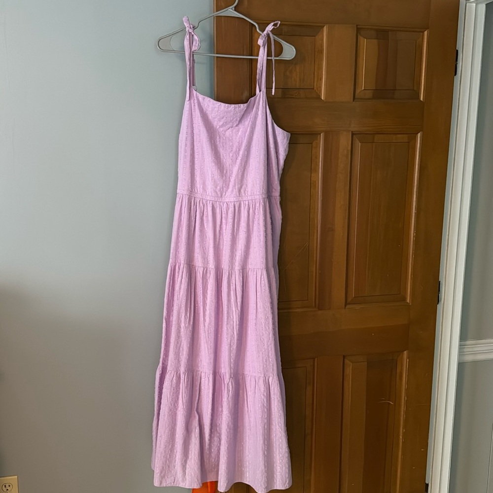 Beautiful sundress. Purple with gold thread.